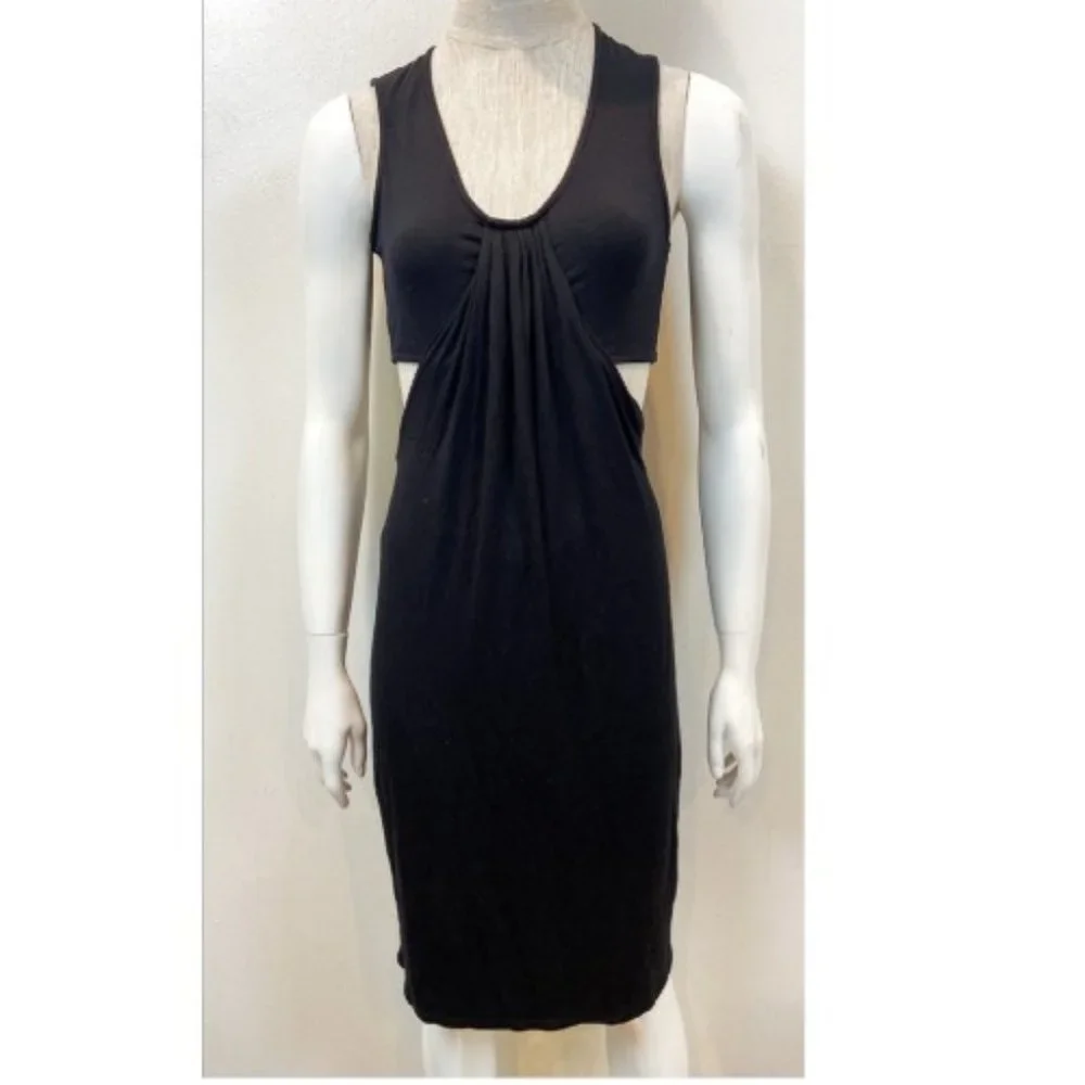 NWT! $275 RACHEL PALLY BLACK CUTOUT OUT WIGGLE DRESS M - Picture 2 of 11